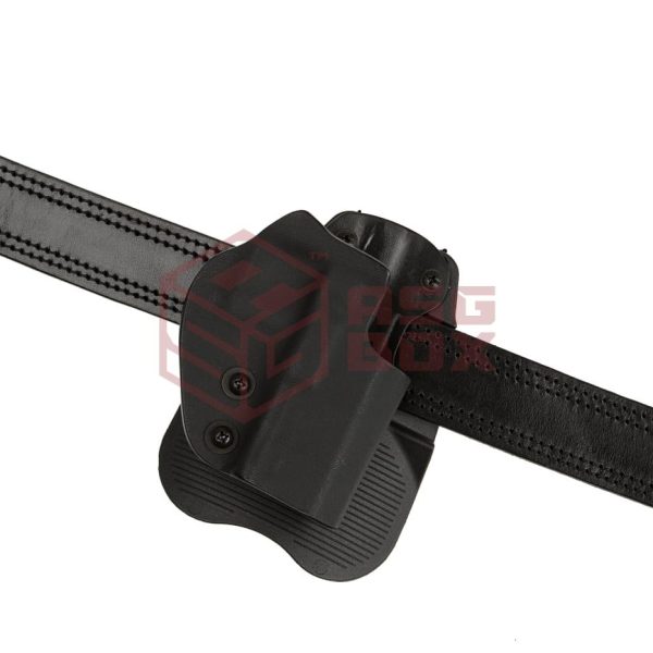 Frontline Open Top Kydex Holster for Glock 19 Paddle Black