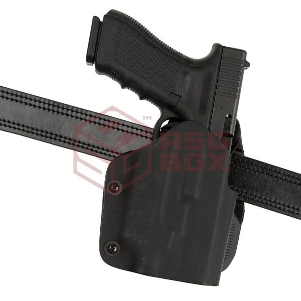 Frontline Open Top Kydex Holster for Glock 17 GTL Paddle Black