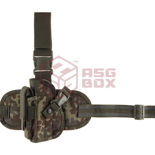 Invader Gear Dropleg Holster Left Flecktarn