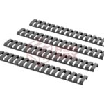 Ladder Rail Protector Set 4pcs Black