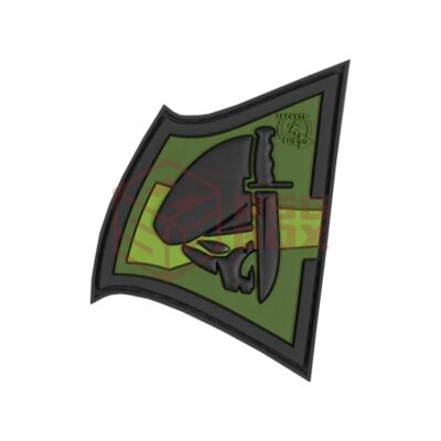 JTG Rebel Skull Rubber Patch Forest