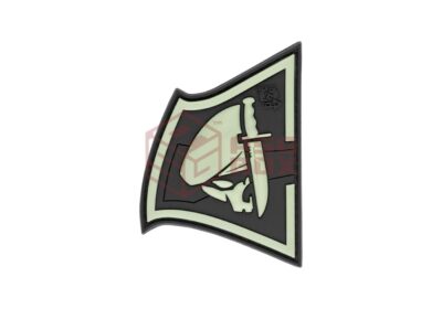 JTG Rebel Skull Rubber Patch Glow