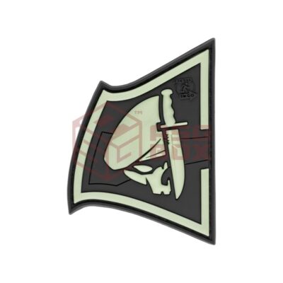 JTG Rebel Skull Rubber Patch Glow