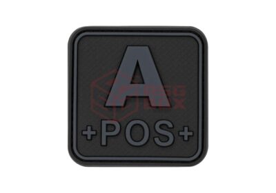 JTG Bloodtype Square Rubber Patch A Pos Blackops