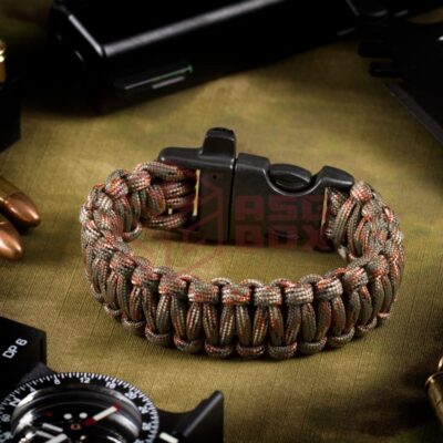 Invader Gear Survival Bracelet OD Camo