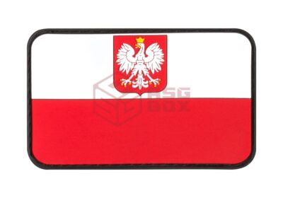 JTG Poland Flag Rubber Patch Multicolor