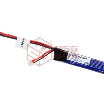 Pirate Arms LiPo 7.4V 1100mAh 20C Stock Tube Type T-Plug