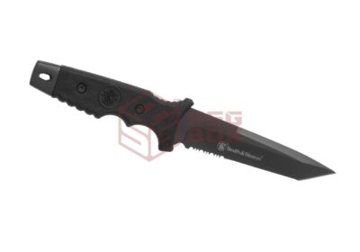SW7S Fixed Blade Serrated Tanto Black