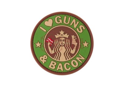 JTG Guns and Bacon Rubber Patch Green