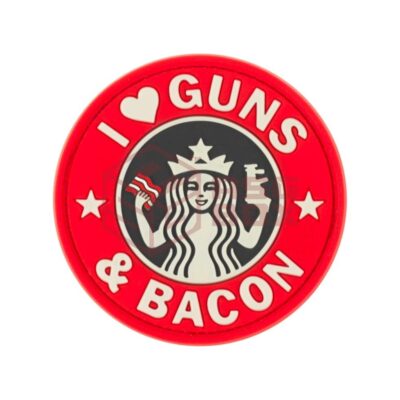 JTG Guns and Bacon Rubber Patch Multicolor