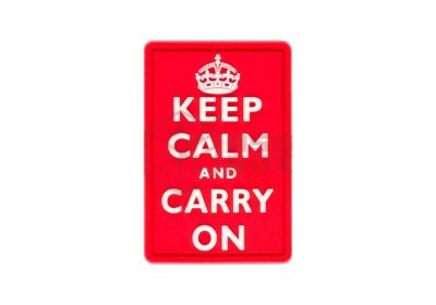 JTG Keep Calm Rubber Patch Multicolor