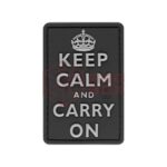 JTG Keep Calm Rubber Patch SWAT