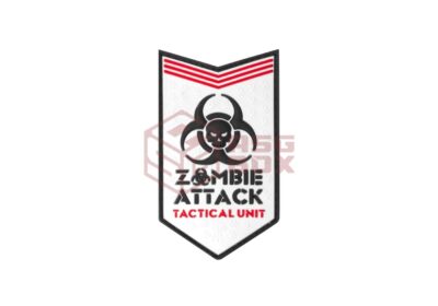JTG Zombie Attack Rubber Patch White