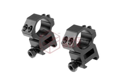 Pirate Arms 25.4mm High Type Mount Rings Black