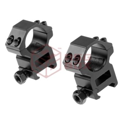 Pirate Arms 25.4mm High Type Mount Rings Black