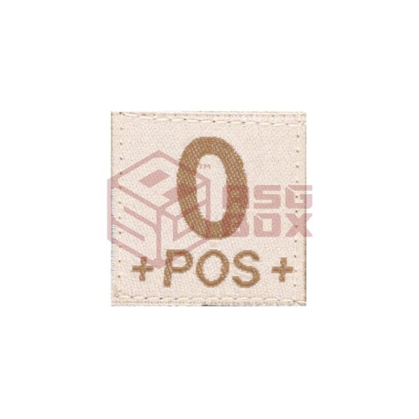 Clawgear 0 Pos Bloodgroup Patch Desert