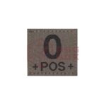 Clawgear 0 Pos Bloodgroup Patch RAL7013