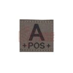 Clawgear A Pos Bloodgroup Patch RAL7013