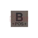 Clawgear B Pos Bloodgroup Patch RAL7013