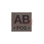 Clawgear AB Pos Bloodgroup Patch RAL7013