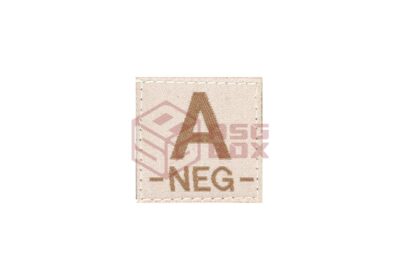 Clawgear A Neg Bloodgroup Patch Desert