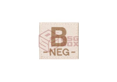 Clawgear B Neg Bloodgroup Patch Desert