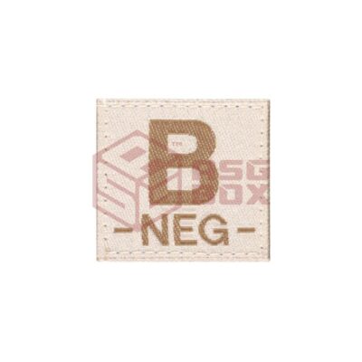 Clawgear B Neg Bloodgroup Patch Desert