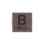 Clawgear B Neg Bloodgroup Patch RAL7013