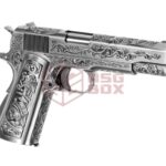 WE M1911 Etched Full Metal GBB Silver