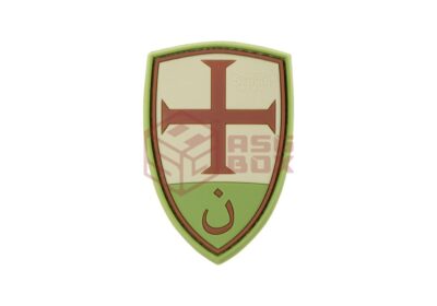 JTG Crusader Shield Rubber Patch Green