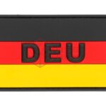 JTG German Flag Rubber Patch Multicolor