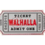 JTG Large Walhalla Ticket Rubber Patch White