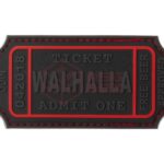 JTG Large Walhalla Ticket Rubber Patch Blackops