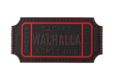JTG Large Walhalla Ticket Rubber Patch Blackops