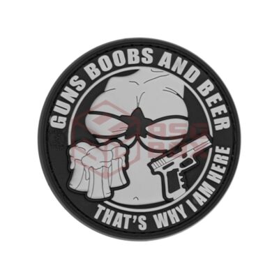 JTG Guns Boobs and Beer Rubber Patch Multicolor