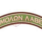 JTG Molon Labe Tab Rubber Patch Green