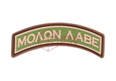 JTG Molon Labe Tab Rubber Patch Green