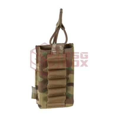 Warrior Single Open Mag Pouch 5.56mm with Shotgun Strip Multicam