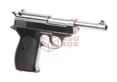 WE P38 Full Metal GBB Silver