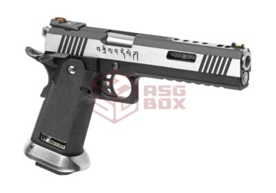 WE Hi-Capa 6 Force A Silver Barrel Full Metal GBB Dual Tone