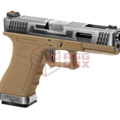 WE G-Force 18C SV Silver Barrel Metal Version GBB Desert