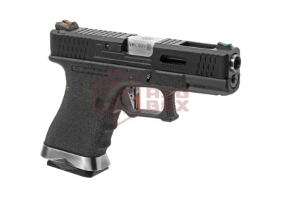 WE G-Force 19 BK Silver Barrel Metal Version GBB Black