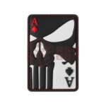 JTG Punisher Ace of Spades Rubber Patch Multicolor
