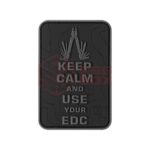 JTG Keep Calm EDC Rubber Patch Blackops