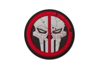 JTG Deathpool Skull Rubber Patch Multicolor
