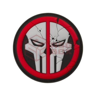 JTG Deathpool Skull Rubber Patch Multicolor