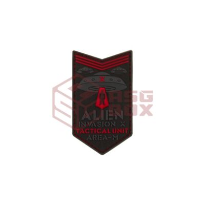 JTG Alien Invasion Tactical Unit Rubber Patch Red