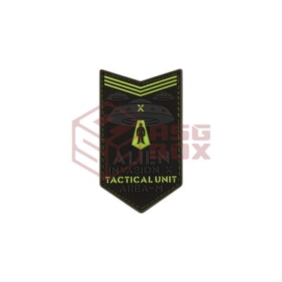 JTG Alien Invasion Tactical Unit Rubber Patch Glow