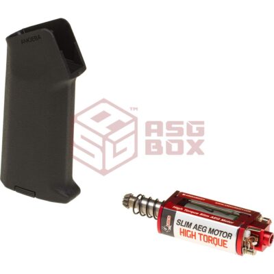 Ares High Torque Slim Motor + Amoeba Slim Pistol Grip Black