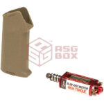 Ares High Torque Slim Motor + Amoeba Slim Pistol Grip Desert